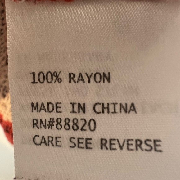 Ava Christine V-Neck Tunic Peasant Boho Flowy 3/4 Sleeve Multicolor Size Lg - Picture 6 of 14